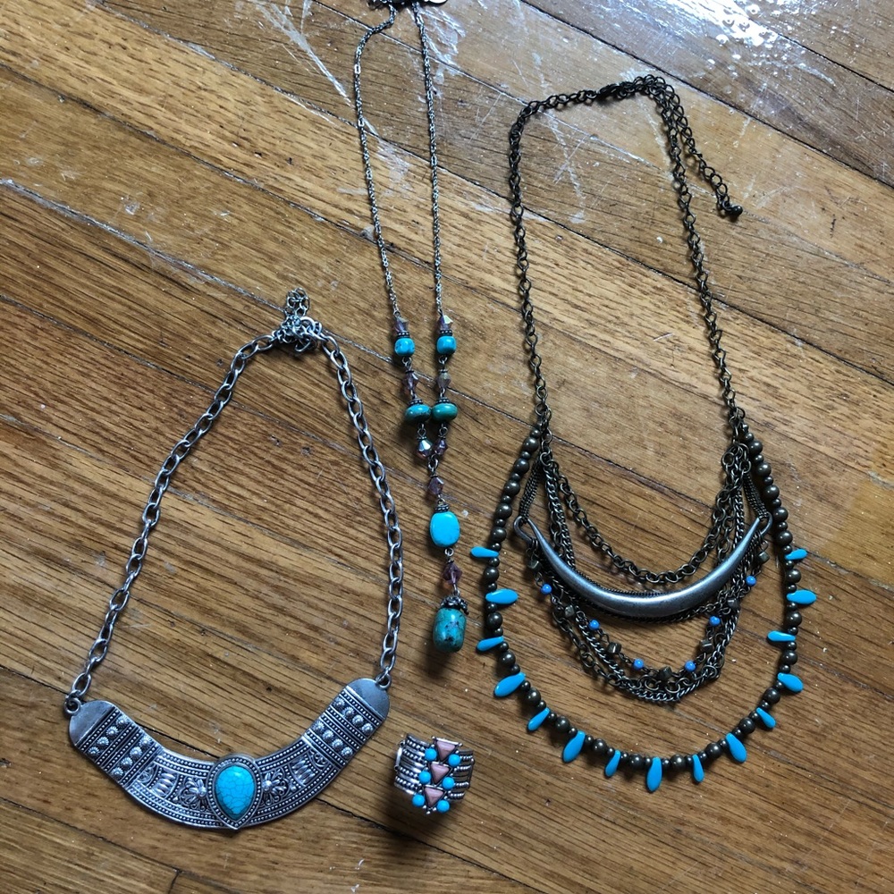 Faux Turquoise Boho Jewelry Bundle
